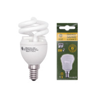Люминесцентная лампа General Electric Energy Saving Elegance E14 8 Вт 2700 К (45254)
