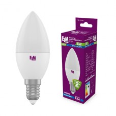 Лампа светодиодная свеча ELM 5W E14 4000K 18-0155