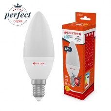 Лампа світлодіодна свічка ELECTRUM 6W E14 3000K  A-LC-1867