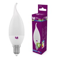 Лампа светодиодная свеча на ветру ELM 6W E14 4000K 18-0089