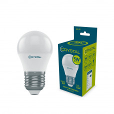 Лампа світлодіодна шар 5W E27 3000K CRYSTAL G45-021