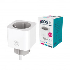 Розумна Wi-Fi розетка IKOS SMS-01 White (0009-CSS)