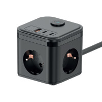 Сетевой удлинитель iKOS С33S-СUPD с быстрой зарядкой (0027-CES)