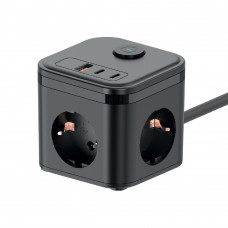 Мережевий подовжувач iKOS С33S-СUPD із швидкою зарядкою (0027-CES)