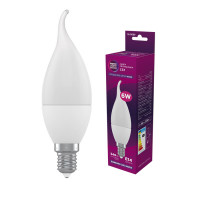 Лампа світлодіодна свічка на вітрі ELM 6W E14 4000K 18-0089