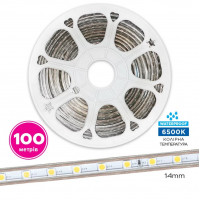 Светодиодная лента ELM LS-14 6 Вт 220В 5050 6500 К IP65 гибкая (19-0020)