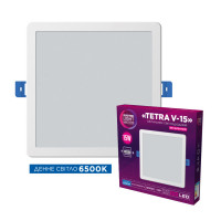 Светильник LED встроенный ELM Tetra V-15 15Вт 6500K IP20 белый (26-0063)