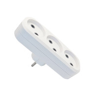 Разветвитель ELM SO-30 на 3 розетки 10A Белый (41-0014)