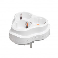 Тройной разветвитель ELM SO-31E с заземлением 16А Белый (41-0032)