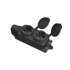 Розетчный модуль ELM SMR-20EC на 2 розетки с защитой IP44 и защитными крышками (41-0039)