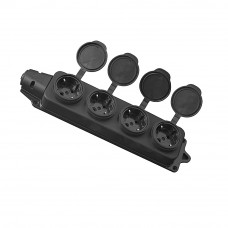 Розетчный модуль ELM SMR-40EC на 4 розетки с защитой IP44 и защитными крышками (41-0041)