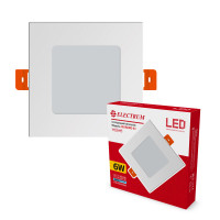 Світильник вбудований світлодіодний Quadro-6 6W 4000К квадр. B-LD-1192
