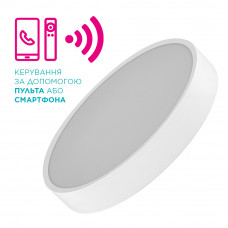 Умный светильник потолочный c пультом ДУ и Bluetooth IKOS Colo 80 Вт 2800-6500К IP20 (0004-BLG)