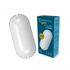 Светильник настенно-потолочный светодиодный CRYSTAL GOLD 20W IP 54 OPAL  DNL-029