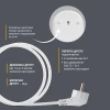 Удлинитель блочный (ABS) ELECTRUM 2 гнезда 5м C-ES-1784
